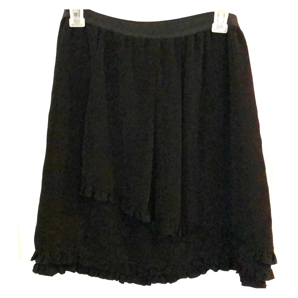 Black polyester skirt